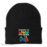 Ready To Crush 4th Grade Fourth Video Gamer First Day Boys Beanie thumb 0