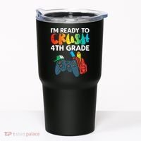 Ready To Crush 4th Grade Fourth Video Gamer First Day Boys Tumbler thumb 0