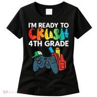 Ready To Crush 4th Grade Fourth Video Gamer First Day Boys Women's T-Shirt thumb 0