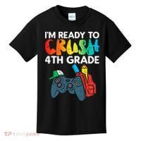 Ready To Crush 4th Grade Fourth Video Gamer First Day Boys Kids T-Shirt thumb 0