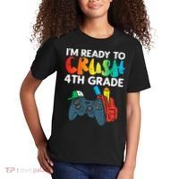 Ready To Crush 4th Grade Fourth Video Gamer First Day Boys Kids T-Shirt thumb 2