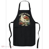 Ready To Crush First Grade 1st Day Of School Dinosaur Apron thumb 0