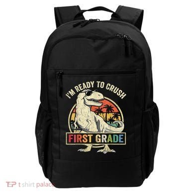 Ready To Crush First Grade 1st Day Of School Dinosaur Backpack