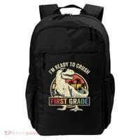 Ready To Crush First Grade 1st Day Of School Dinosaur Backpack thumb 0