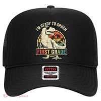 Ready To Crush First Grade 1st Day Of School Dinosaur Hat thumb 0
