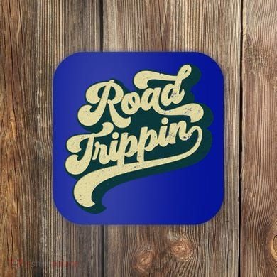 Road Trippin Cool Retro Vintage Road Trip Gift Coaster