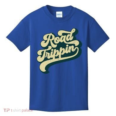 Road Trippin Cool Retro Vintage Road Trip Gift Kids T-Shirt