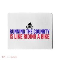 Running The Country Is Like Riding A Bike Joe Biden Funny Mousepad thumb 0