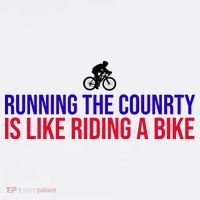 Running The Country Is Like Riding A Bike Joe Biden Funny Women's T-Shirt thumb 6