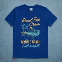 Road Trip Crew Myrtle Beach Lets Roll Matching Group Vannin Gift T-Shirt thumb 5