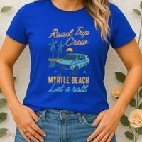 Road Trip Crew Myrtle Beach Lets Roll Matching Group Vannin Gift Women's T-Shirt thumb 2