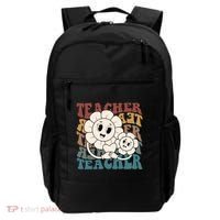 Retro Teacher Cute Gift Sunflower Heart Backpack thumb 0
