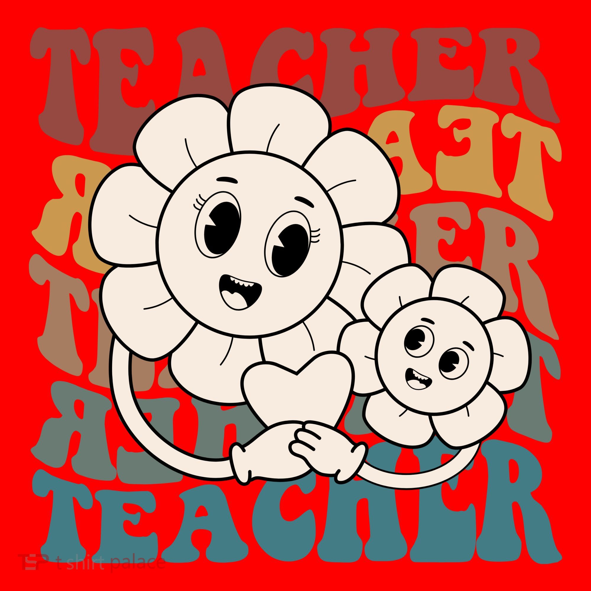 Retro Teacher Cute Gift Sunflower Heart Santa Hat