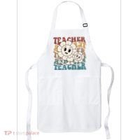 Retro Teacher Cute Gift Sunflower Heart Apron thumb 0