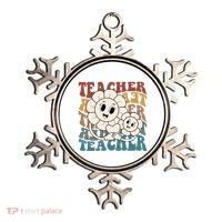 Retro Teacher Cute Gift Sunflower Heart Ornament thumb 0