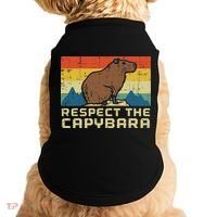 Respect The Capybara Retro Capy Rodent Animal Women Doggie Tank thumb 0