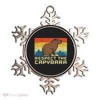 Respect The Capybara Retro Capy Rodent Animal Women Ornament thumb 0