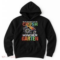 Ready To Crush Kindergarten Monster Truck Boy Back To School Hoodie thumb 0