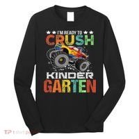 Ready To Crush Kindergarten Monster Truck Boy Back To School Long Sleeve Shirt thumb 0