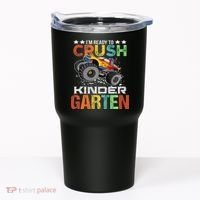 Ready To Crush Kindergarten Monster Truck Boy Back To School Tumbler thumb 0