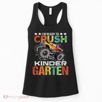 Ready To Crush Kindergarten Monster Truck Boy Back To School Women's Tank Top thumb 0