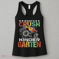 Ready To Crush Kindergarten Monster Truck Boy Back To School Women's Tank Top thumb 3
