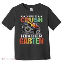 Ready To Crush Kindergarten Monster Truck Boy Back To School Toddler T-Shirt thumb 0
