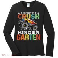 Ready To Crush Kindergarten Monster Truck Boy Back To School Women's Long Sleeve Shirt thumb 0