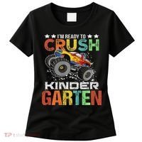 Ready To Crush Kindergarten Monster Truck Boy Back To School Women's T-Shirt thumb 0