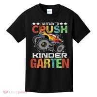 Ready To Crush Kindergarten Monster Truck Boy Back To School Kids T-Shirt thumb 0
