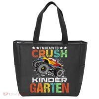 Ready To Crush Kindergarten Monster Truck Boy Back To School Tote Bag thumb 0