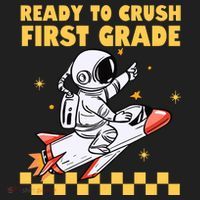 Ready To Crush First Grade Back To School Tumbler thumb 3