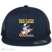 Ready To Crush First Grade Back To School Flat Bill Trucker Hat thumb 0