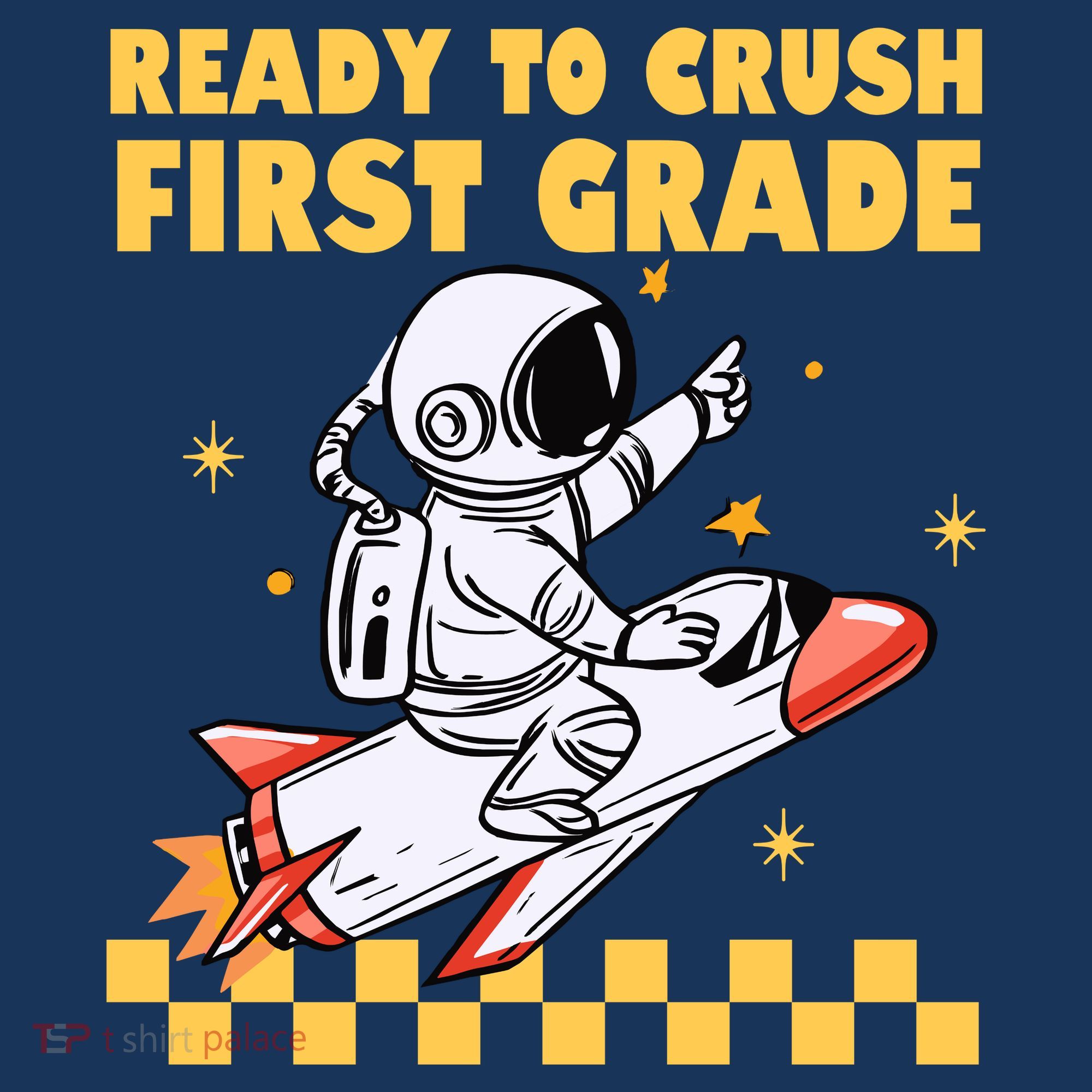 Ready To Crush First Grade Back To School Kids Long Sleeve Shirt