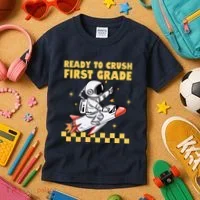 Ready To Crush First Grade Back To School Kids T-Shirt thumb 3