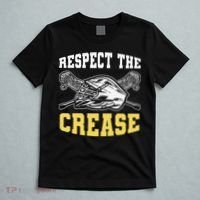 Respect The Crease Lacrosse Goalie Lacrosse Plus Size Shirts For Men And Women T-Shirt thumb 5