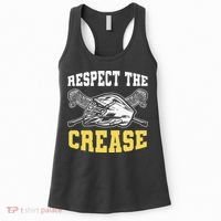 Respect The Crease Lacrosse Goalie Lacrosse Plus Size Shirts For Men And Women Women's Tank Top thumb 0