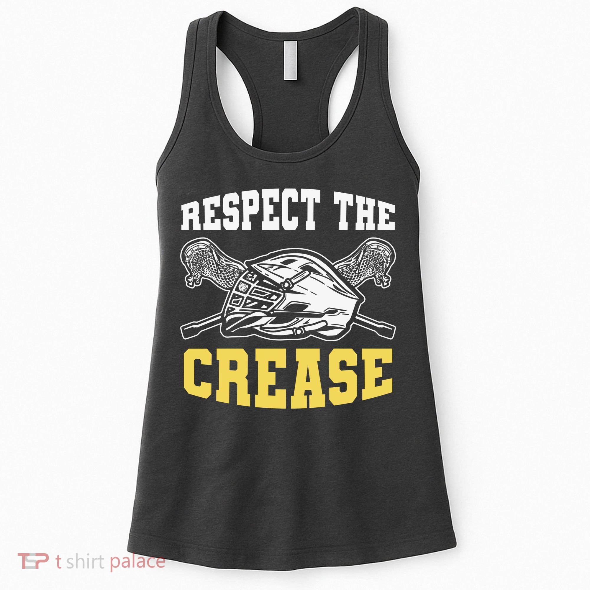 Respect The Crease Lacrosse Goalie Lacrosse Plus Size Shirts For Men And Women Women's Tank Top