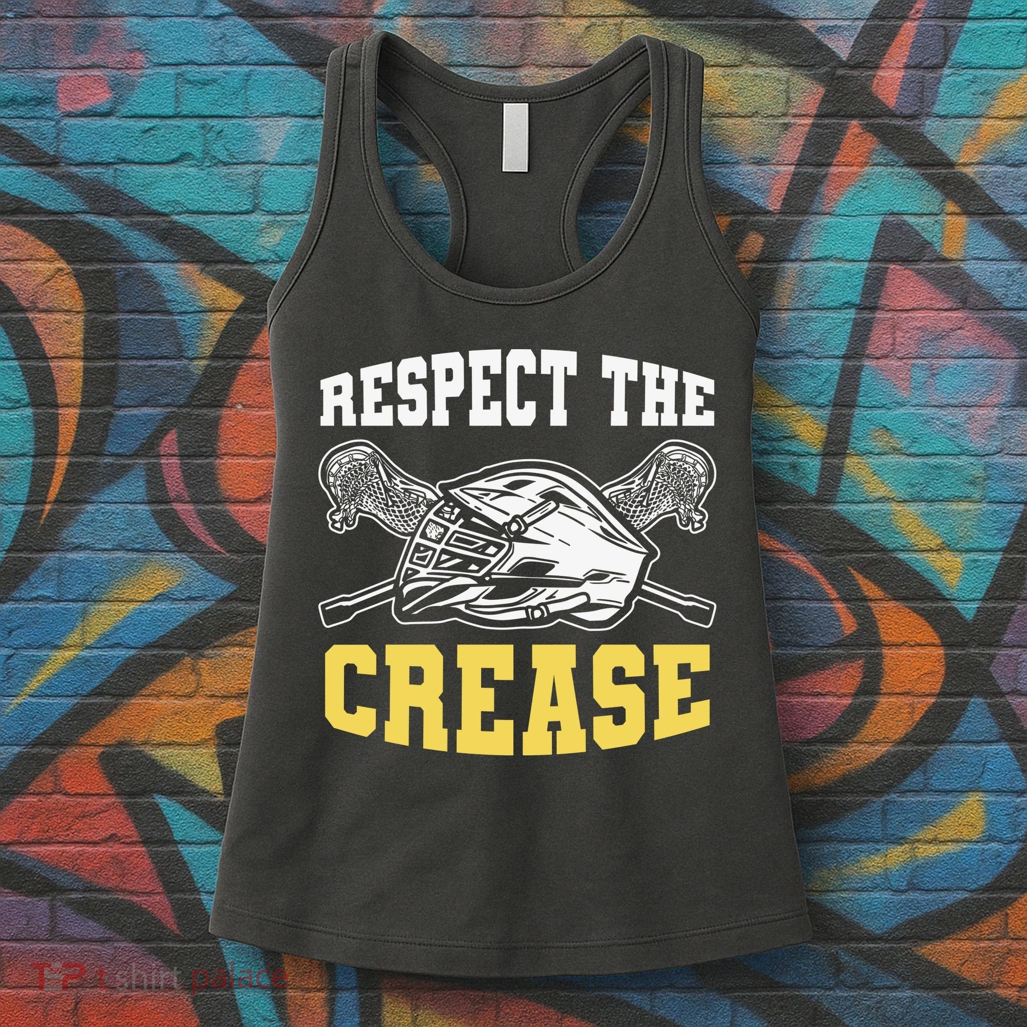 Respect The Crease Lacrosse Goalie Lacrosse Plus Size Shirts For Men And Women Women's Tank Top