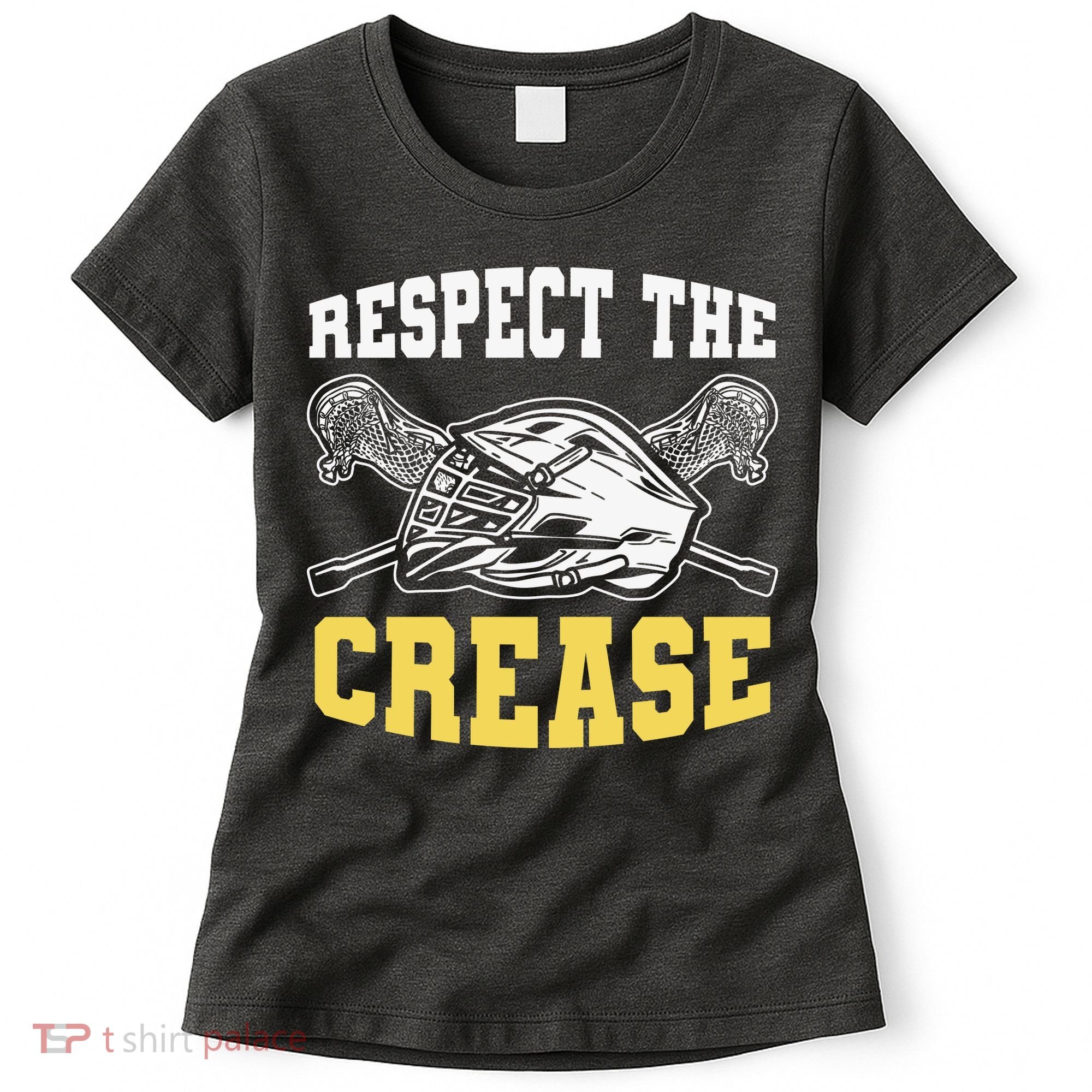 Respect The Crease Lacrosse Goalie Lacrosse Plus Size Shirts For Men And Women Women's T-Shirt