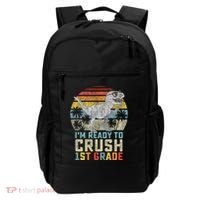 Ready To Crush First Grade 1st Day Of School Dinosaur Backpack thumb 0