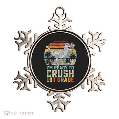 Ready To Crush First Grade 1st Day Of School Dinosaur Ornament