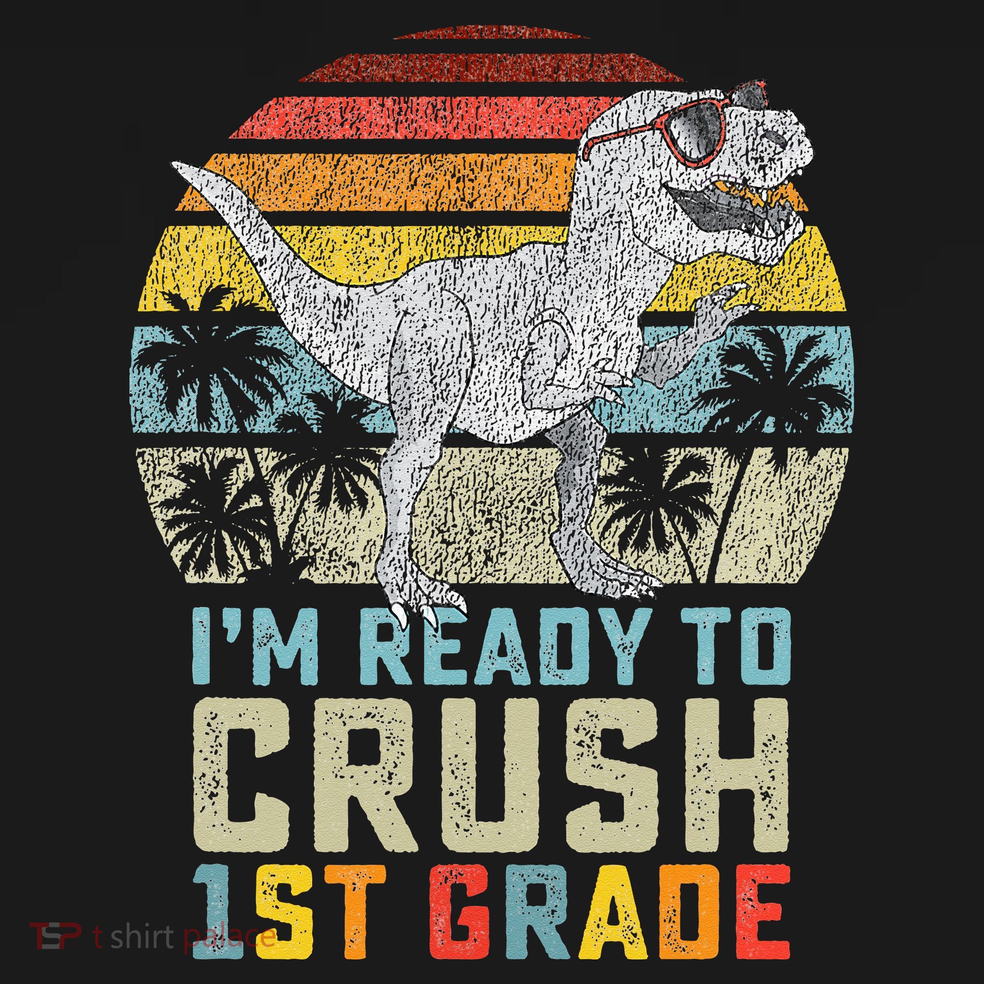 Ready To Crush First Grade 1st Day Of School Dinosaur Ornament