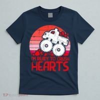 Ready To Crush Hearts Monster Truck Toddler Boys Valentine T-Shirt thumb 5