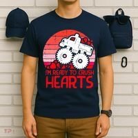 Ready To Crush Hearts Monster Truck Toddler Boys Valentine T-Shirt thumb 6