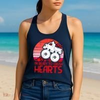 Ready To Crush Hearts Monster Truck Toddler Boys Valentine Women's Tank Top thumb 2