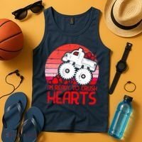 Ready To Crush Hearts Monster Truck Toddler Boys Valentine Tank Top thumb 4