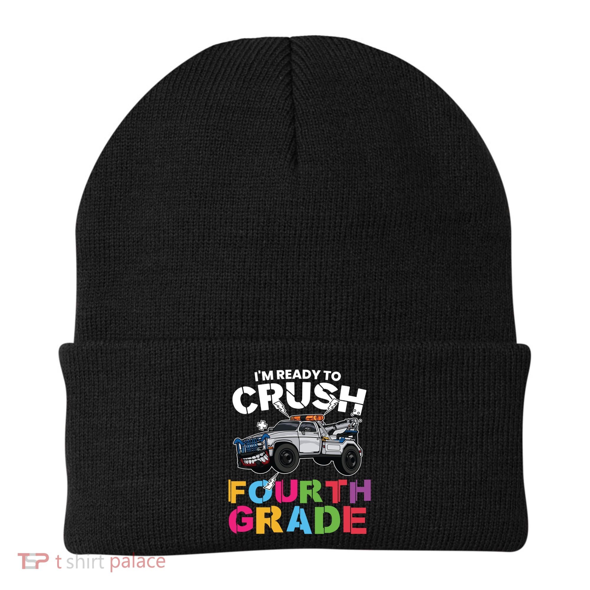 Ready To Crush Fourth Grade Cute 4Th Grade Gift Beanie