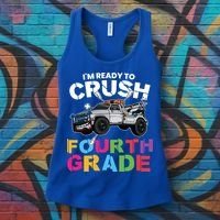 Ready To Crush Fourth Grade Cute 4Th Grade Gift Women's Tank Top thumb 3