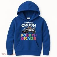 Ready To Crush Fourth Grade Cute 4Th Grade Gift Kids Hoodie thumb 0